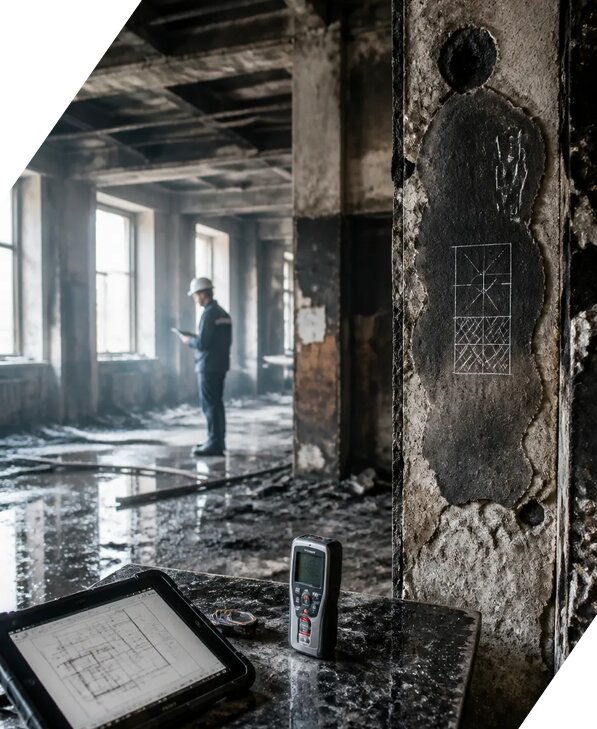 Обследование зданий после пожара в Архангельске от 15422 р. | ЭкспертизаРоссия