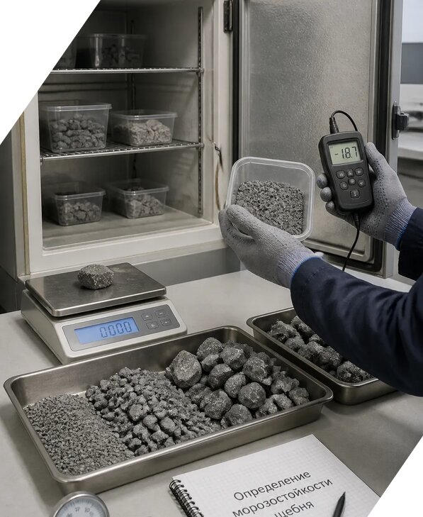 Определение морозостойкости щебня в Архангельске от 3598 р. | ЭкспертизаРоссия