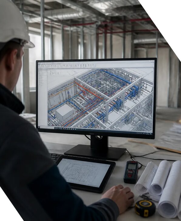 Создание BIM модели инженерных сетей для объектов в Архангельске